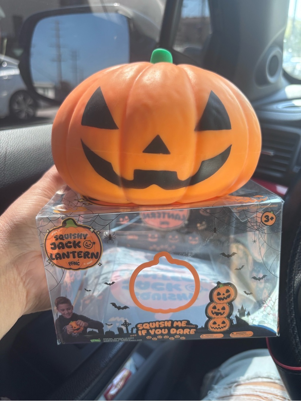 Squishy Jack-O'-Lantern Pumpkin Toy - Orange by Squishy Jack Lantern